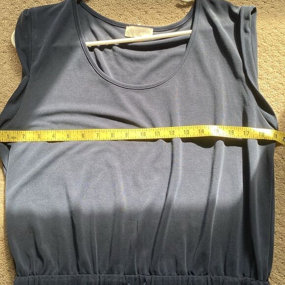 Loft Outlet Navy Sleeveless Dress Size Large. - Picture 5 of 7